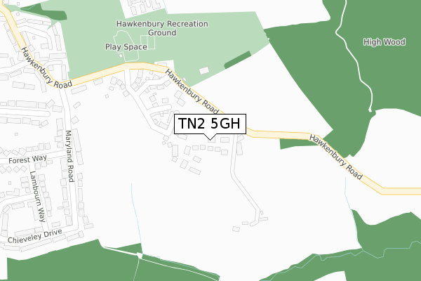 TN2 5GH map - large scale - OS Open Zoomstack (Ordnance Survey) TN2 5GH map - large scale - OS Open Zoomstack (Ordnance Survey)