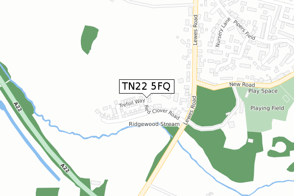 TN22 5FQ map - large scale - OS Open Zoomstack (Ordnance Survey) TN22 5FQ map - large scale - OS Open Zoomstack (Ordnance Survey)