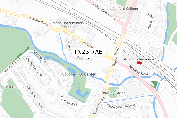 TN23 7AE map - large scale - OS Open Zoomstack (Ordnance Survey) TN23 7AE map - large scale - OS Open Zoomstack (Ordnance Survey)