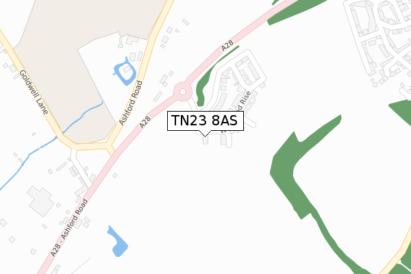 TN23 8AS map - large scale - OS Open Zoomstack (Ordnance Survey) TN23 8AS map - large scale - OS Open Zoomstack (Ordnance Survey)
