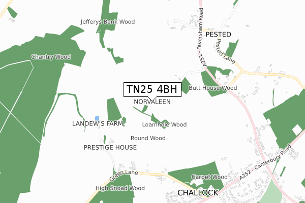 TN25 4BH map - small scale - OS Open Zoomstack (Ordnance Survey)