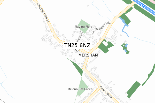 TN25 6NZ map - large scale - OS Open Zoomstack (Ordnance Survey) TN25 6NZ map - large scale - OS Open Zoomstack (Ordnance Survey)