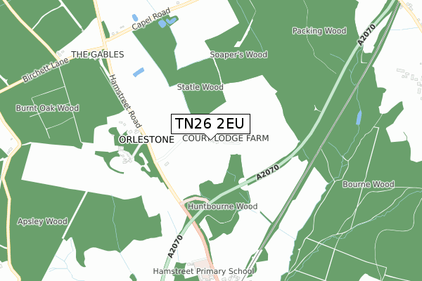 TN26 2EU map - small scale - OS Open Zoomstack (Ordnance Survey) TN26 2EU map - small scale - OS Open Zoomstack (Ordnance Survey)