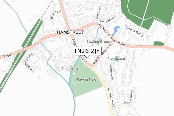 TN26 2JF map - large scale - OS Open Zoomstack (Ordnance Survey) TN26 2JF map - large scale - OS Open Zoomstack (Ordnance Survey)