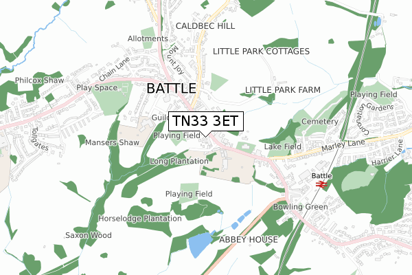 TN33 3ET map - small scale - OS Open Zoomstack (Ordnance Survey) TN33 3ET map - small scale - OS Open Zoomstack (Ordnance Survey)