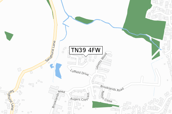 TN39 4FW map - large scale - OS Open Zoomstack (Ordnance Survey) TN39 4FW map - large scale - OS Open Zoomstack (Ordnance Survey)