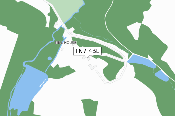TN7 4BL map - large scale - OS Open Zoomstack (Ordnance Survey) TN7 4BL map - large scale - OS Open Zoomstack (Ordnance Survey)