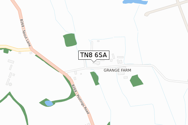 TN8 6SA map - large scale - OS Open Zoomstack (Ordnance Survey)