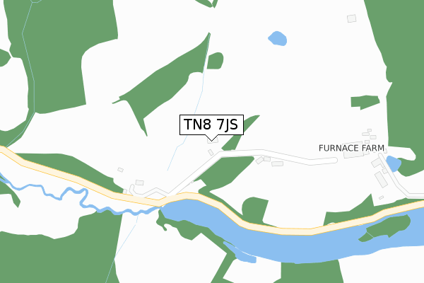 TN8 7JS map - large scale - OS Open Zoomstack (Ordnance Survey)