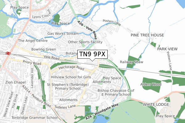 TN9 9PX map - small scale - OS Open Zoomstack (Ordnance Survey) TN9 9PX map - small scale - OS Open Zoomstack (Ordnance Survey)