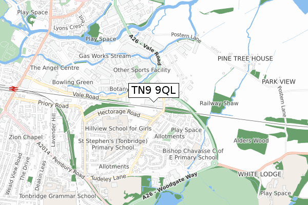 TN9 9QL map - small scale - OS Open Zoomstack (Ordnance Survey) TN9 9QL map - small scale - OS Open Zoomstack (Ordnance Survey)