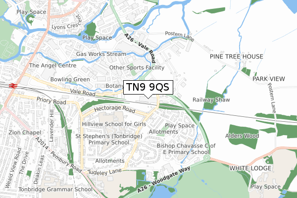 TN9 9QS map - small scale - OS Open Zoomstack (Ordnance Survey) TN9 9QS map - small scale - OS Open Zoomstack (Ordnance Survey)