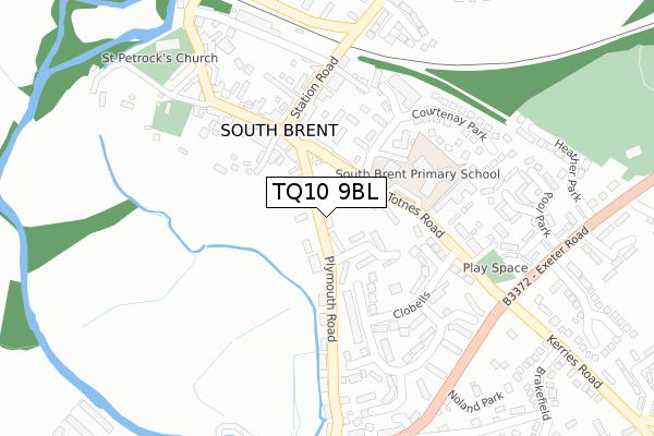 TQ10 9BL map - large scale - OS Open Zoomstack (Ordnance Survey) TQ10 9BL map - large scale - OS Open Zoomstack (Ordnance Survey)