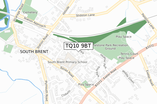 TQ10 9BT map - large scale - OS Open Zoomstack (Ordnance Survey) TQ10 9BT map - large scale - OS Open Zoomstack (Ordnance Survey)