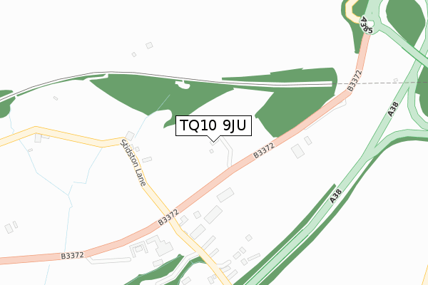 TQ10 9JU map - large scale - OS Open Zoomstack (Ordnance Survey)