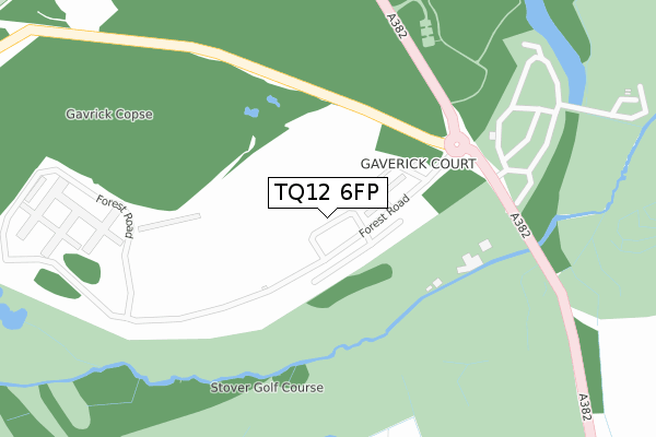 TQ12 6FP map - large scale - OS Open Zoomstack (Ordnance Survey) TQ12 6FP map - large scale - OS Open Zoomstack (Ordnance Survey)