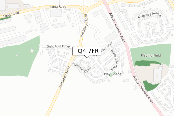 TQ4 7FR map - large scale - OS Open Zoomstack (Ordnance Survey) TQ4 7FR map - large scale - OS Open Zoomstack (Ordnance Survey)