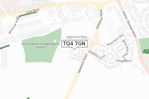 TQ4 7GN map - large scale - OS Open Zoomstack (Ordnance Survey) TQ4 7GN map - large scale - OS Open Zoomstack (Ordnance Survey)