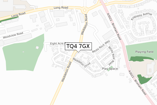 TQ4 7GX map - large scale - OS Open Zoomstack (Ordnance Survey) TQ4 7GX map - large scale - OS Open Zoomstack (Ordnance Survey)