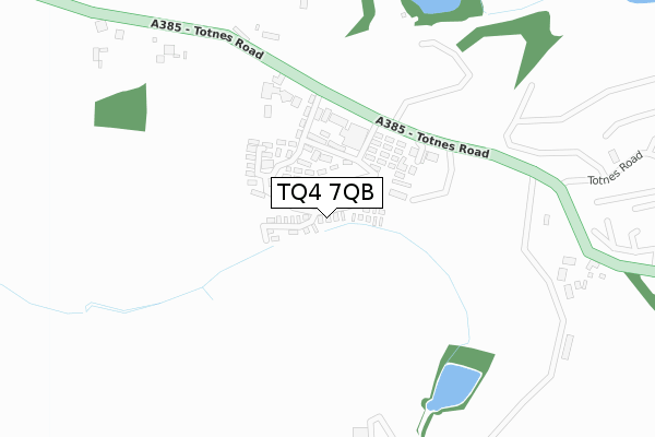 TQ4 7QB map - large scale - OS Open Zoomstack (Ordnance Survey)