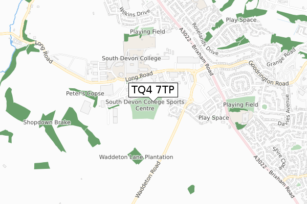 TQ4 7TP map - small scale - OS Open Zoomstack (Ordnance Survey) TQ4 7TP map - small scale - OS Open Zoomstack (Ordnance Survey)