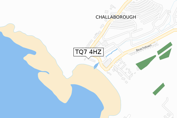 TQ7 4HZ map - large scale - OS Open Zoomstack (Ordnance Survey)