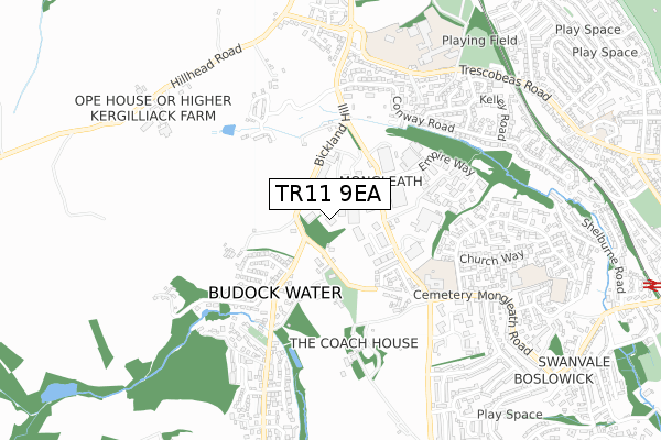 TR11 9EA map - small scale - OS Open Zoomstack (Ordnance Survey) TR11 9EA map - small scale - OS Open Zoomstack (Ordnance Survey)