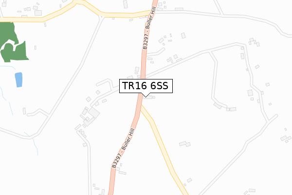 TR16 6SS map - large scale - OS Open Zoomstack (Ordnance Survey)