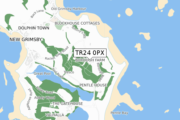 TR24 0PX map - small scale - OS Open Zoomstack (Ordnance Survey) TR24 0PX map - small scale - OS Open Zoomstack (Ordnance Survey)