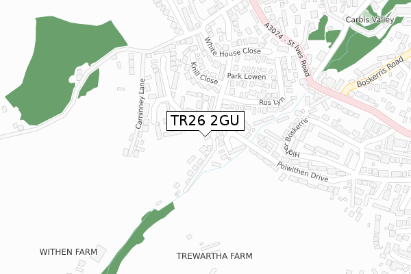 TR26 2GU map - large scale - OS Open Zoomstack (Ordnance Survey) TR26 2GU map - large scale - OS Open Zoomstack (Ordnance Survey)