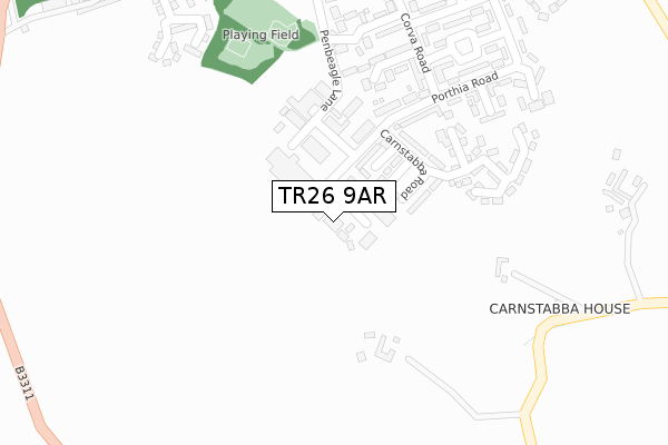 TR26 9AR map - large scale - OS Open Zoomstack (Ordnance Survey) TR26 9AR map - large scale - OS Open Zoomstack (Ordnance Survey)