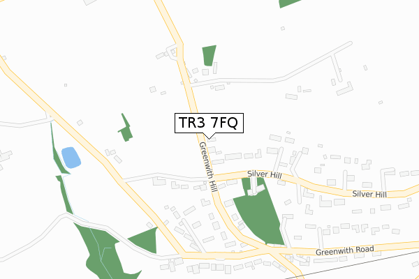 TR3 7FQ map - large scale - OS Open Zoomstack (Ordnance Survey) TR3 7FQ map - large scale - OS Open Zoomstack (Ordnance Survey)