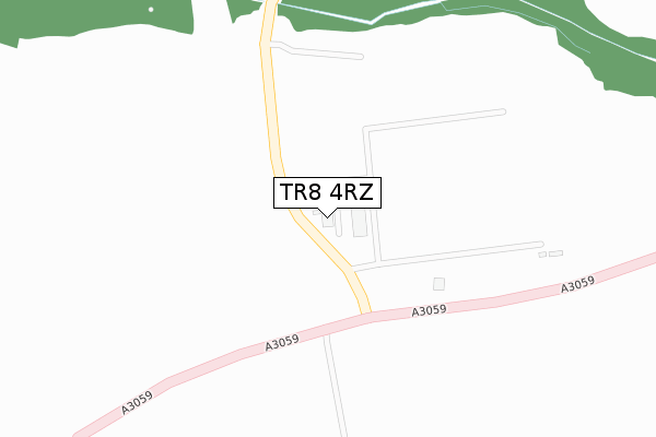 TR8 4RZ map - large scale - OS Open Zoomstack (Ordnance Survey) TR8 4RZ map - large scale - OS Open Zoomstack (Ordnance Survey)