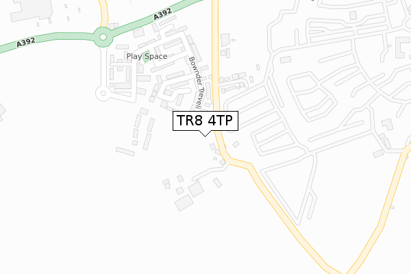 TR8 4TP map - large scale - OS Open Zoomstack (Ordnance Survey) TR8 4TP map - large scale - OS Open Zoomstack (Ordnance Survey)