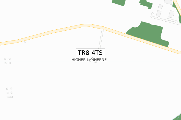 TR8 4TS map - large scale - OS Open Zoomstack (Ordnance Survey)