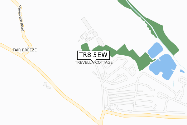 TR8 5EW map - large scale - OS Open Zoomstack (Ordnance Survey) TR8 5EW map - large scale - OS Open Zoomstack (Ordnance Survey)