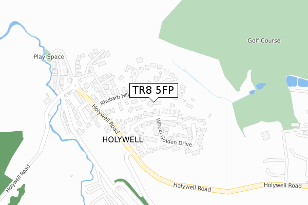 TR8 5FP map - large scale - OS Open Zoomstack (Ordnance Survey)