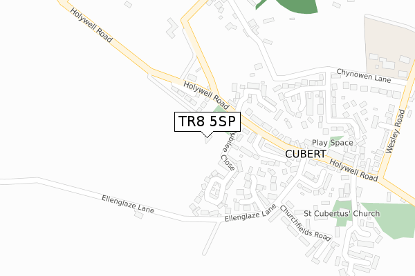 TR8 5SP map - large scale - OS Open Zoomstack (Ordnance Survey)