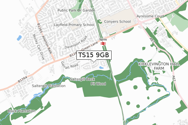 TS15 9GB map - small scale - OS Open Zoomstack (Ordnance Survey)