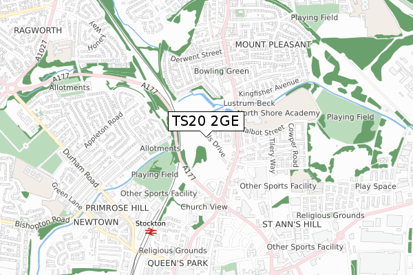 TS20 2GE map - small scale - OS Open Zoomstack (Ordnance Survey) TS20 2GE map - small scale - OS Open Zoomstack (Ordnance Survey)