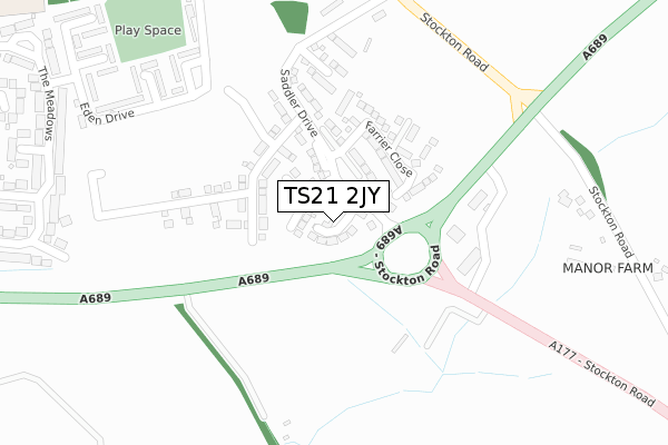 TS21 2JY map - large scale - OS Open Zoomstack (Ordnance Survey) TS21 2JY map - large scale - OS Open Zoomstack (Ordnance Survey)