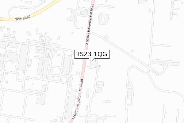 TS23 1QG map - large scale - OS Open Zoomstack (Ordnance Survey) TS23 1QG map - large scale - OS Open Zoomstack (Ordnance Survey)