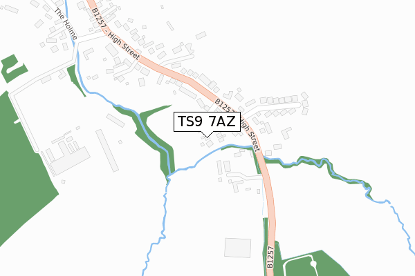 TS9 7AZ map - large scale - OS Open Zoomstack (Ordnance Survey) TS9 7AZ map - large scale - OS Open Zoomstack (Ordnance Survey)