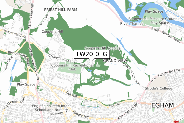 TW20 0LG map - small scale - OS Open Zoomstack (Ordnance Survey) TW20 0LG map - small scale - OS Open Zoomstack (Ordnance Survey)