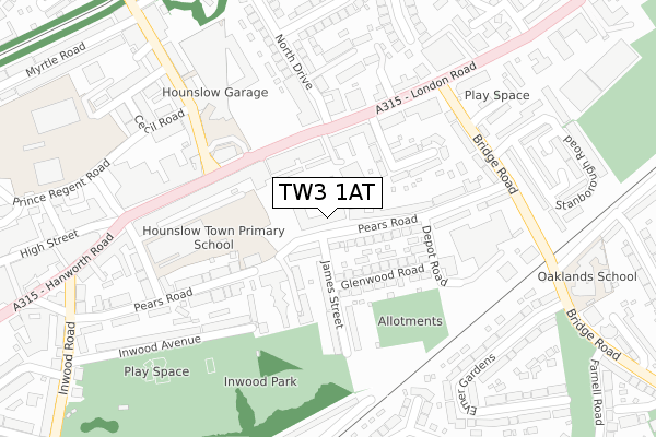 TW3 1AT map - large scale - OS Open Zoomstack (Ordnance Survey) TW3 1AT map - large scale - OS Open Zoomstack (Ordnance Survey)
