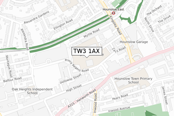 TW3 1AX map - large scale - OS Open Zoomstack (Ordnance Survey) TW3 1AX map - large scale - OS Open Zoomstack (Ordnance Survey)