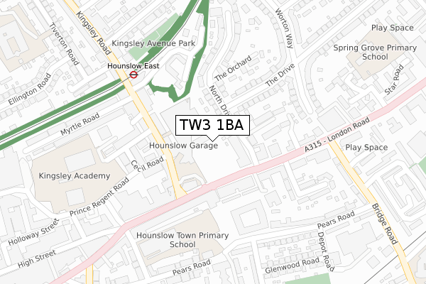 TW3 1BA map - large scale - OS Open Zoomstack (Ordnance Survey) TW3 1BA map - large scale - OS Open Zoomstack (Ordnance Survey)