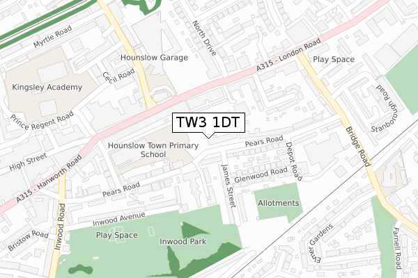 TW3 1DT map - large scale - OS Open Zoomstack (Ordnance Survey) TW3 1DT map - large scale - OS Open Zoomstack (Ordnance Survey)