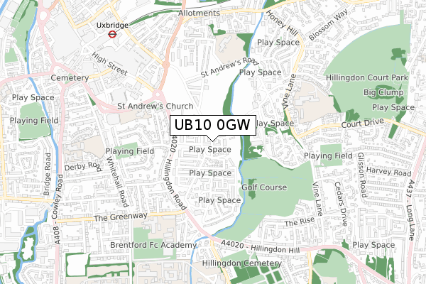 UB10 0GW map - small scale - OS Open Zoomstack (Ordnance Survey) UB10 0GW map - small scale - OS Open Zoomstack (Ordnance Survey)