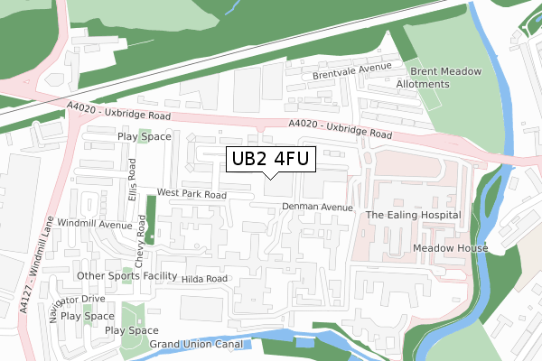 UB2 4FU map - large scale - OS Open Zoomstack (Ordnance Survey) UB2 4FU map - large scale - OS Open Zoomstack (Ordnance Survey)